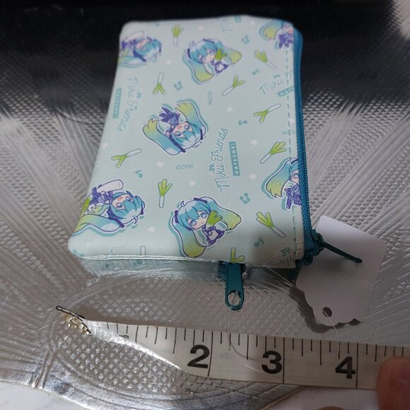 Hatsune Miku Vocaloid Zip Pouch Mini Bag Mini Wallet Waterproof Small Portable - Picture 2 of 5